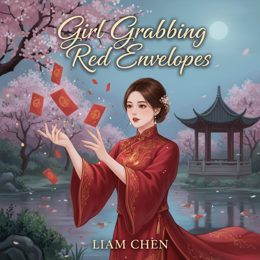 Girl Grabbing Red Envelopes
